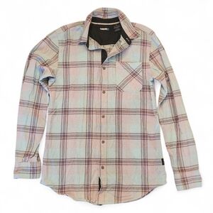 Tony Hawk Men's Plaid Button Up Shirt Size Small Soft Flannel Casual
